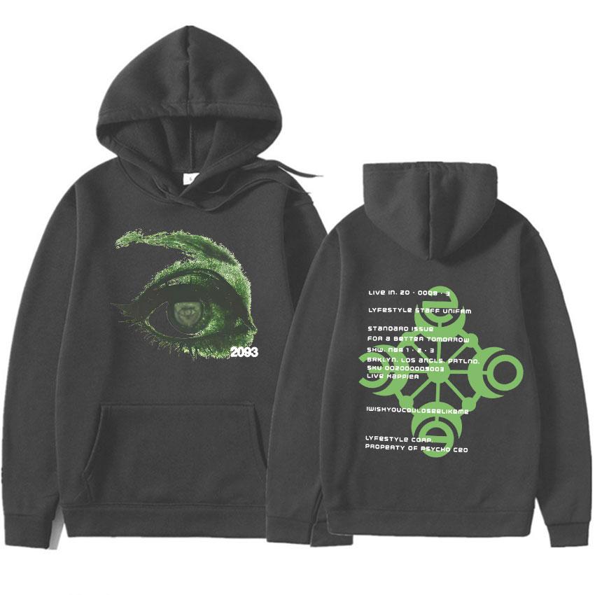 Худи с принтом глаз Yeat Lyfestyle 2093, мерч альбома, пуловеры, модные толстовки, мужской повседневный топ Y2K, эстетика, длинный рукав
