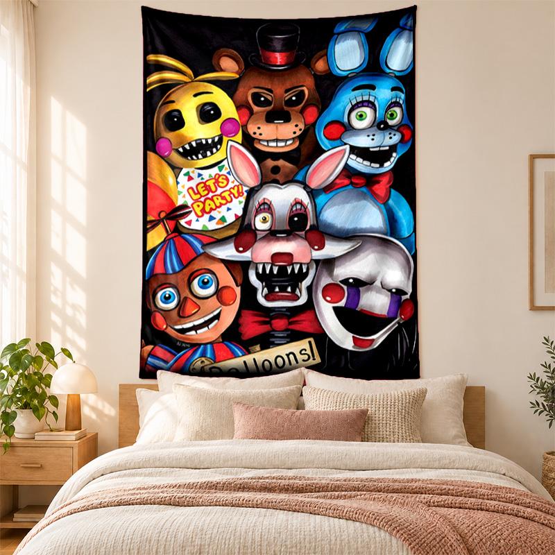 Five nights at freddy Tapestry highquality for decorating living room bedroom dorm walls ideal as bedroom wallart orholiday gift