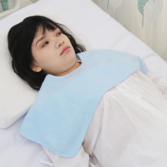 Полное покрытие, нагрудник для пожилых людей, устойчивый к загрязнениям, потрясающие аксессуары для ухода за полотенцем для пациентов в постели, слюна