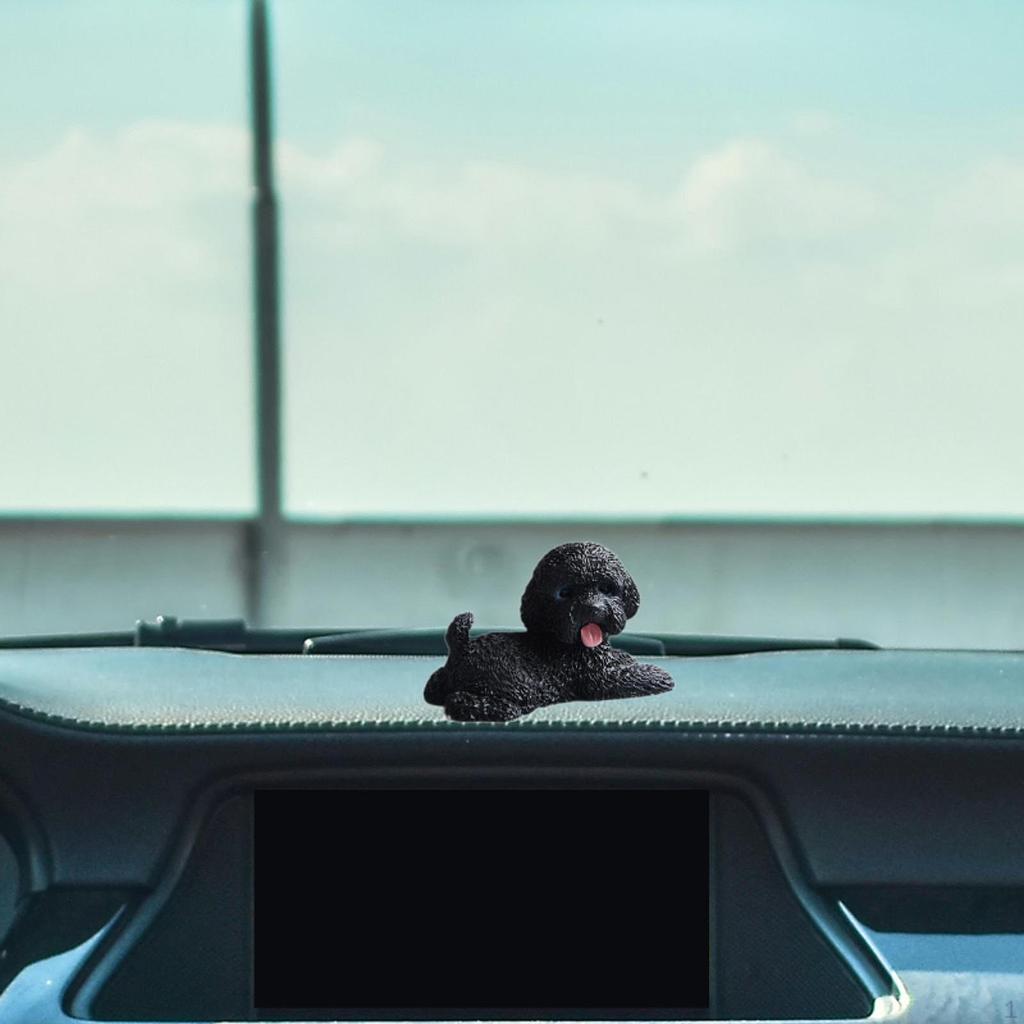 Миниатюрная фигурка собаки, украшение для приборной панели автомобиля, художественные поделки, творческое украшение из смолы для рабочего стола