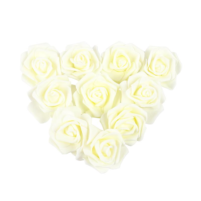 10-30 шт. 6,5 см Головка цветка розы Искусственная пенопластовая роза для свадебного букета невесты, украшения дома, вечеринки по случаю дня рождения, DIY подарки, рукоделие