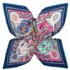 Luxury Brand Shawl 100% Twill Silk Scarf Floral Reflection Square Scarves Print Kerchief Woman Headband Shawl Wraps Hijab