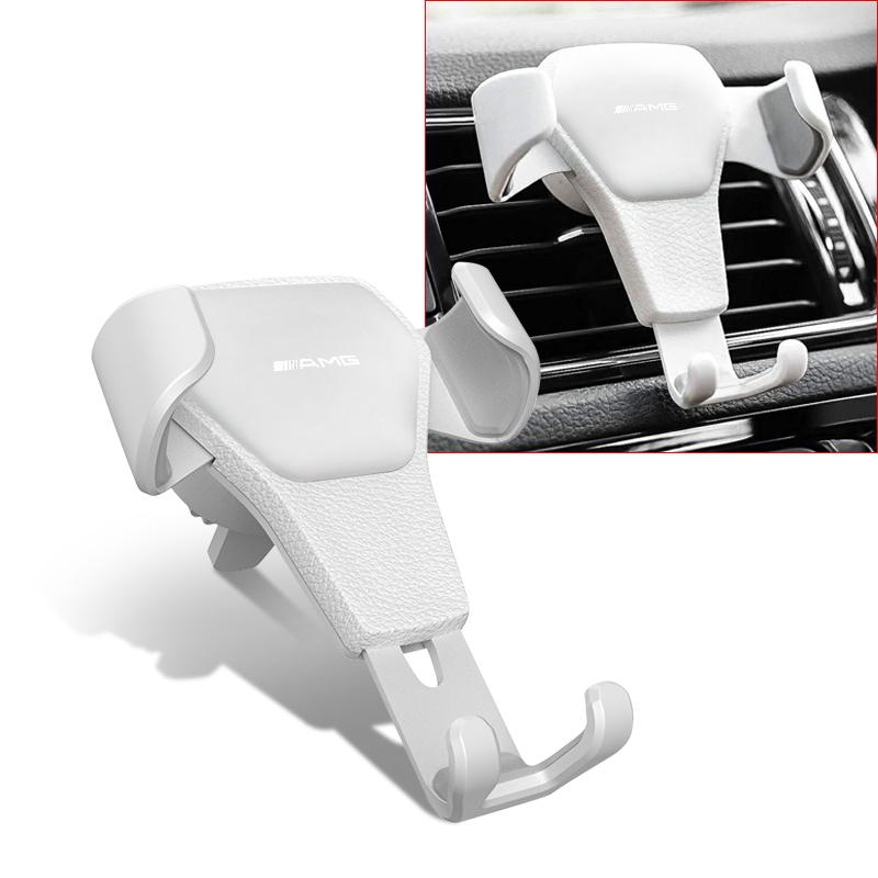 Автомобильный держатель телефона на дефлектор, для GPS-навигации, мобильного телефона, стиль автомобиля для Mercedes Benz AMG GLE GLS GLC CLA GLB ML W204 W206 W205 W212 W203