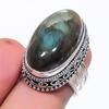 Labradorite Gemstone 925 Sterling Silver Jewelry Ring Size 6.5