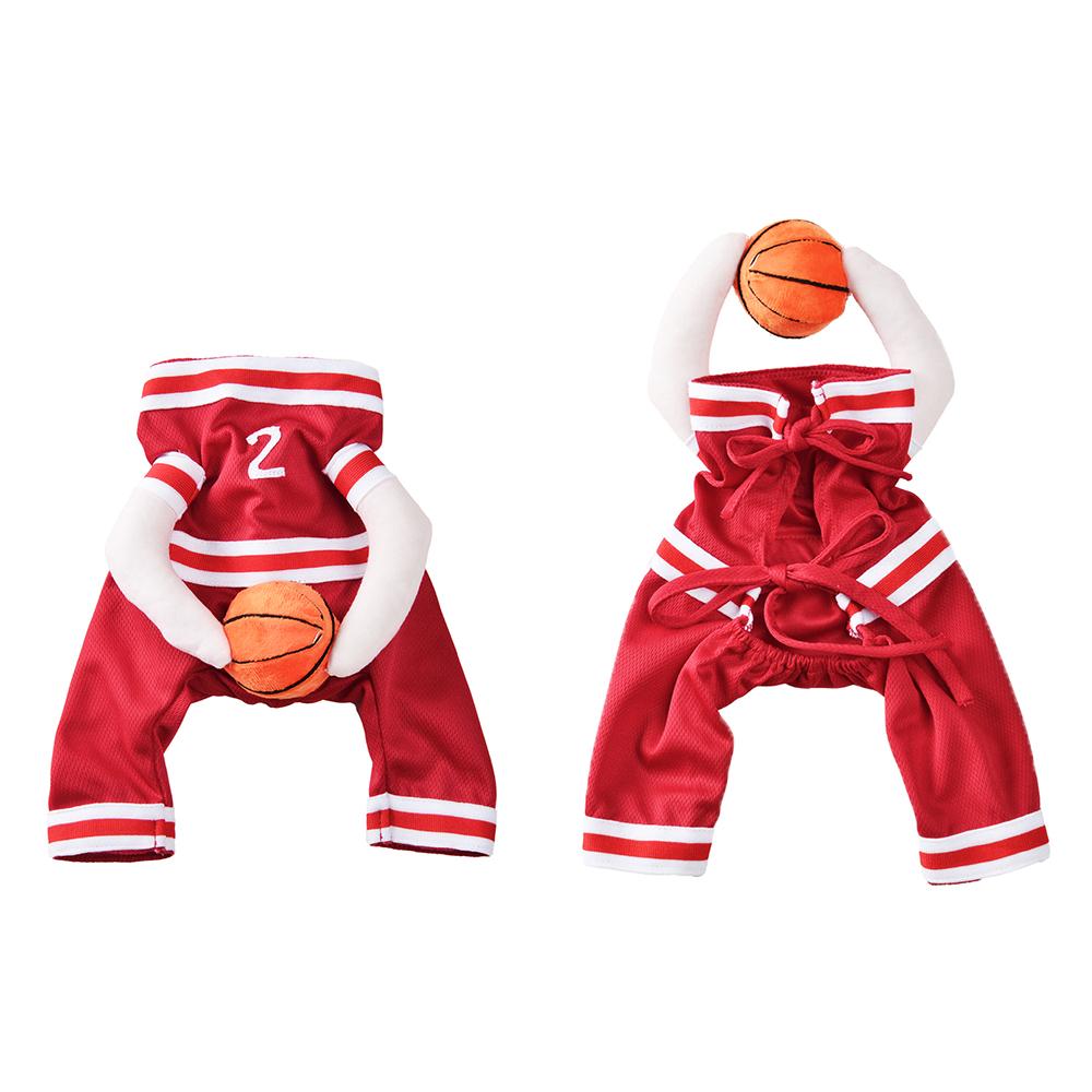 Хэллоуин Костюмы для питомцев для баскетбола Регулируемые Веселые Вечеринка Одежда для щенков Одежда для косплея спортивного игрока Для маленьких собак Кошек Чихуахуа