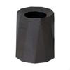 Garbage Can Wastepaper Basket Trash Waste Container Bin with Subtle Walnut Wood Look And