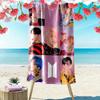 Vibrant Youth Energy beach towel Beach towel for vacation photos soft quick-drying swim towel seaside Outdoor pool towel printing Comfort