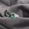 Beautiful Green Emerald Gemstone Ring Jewelry, Handmade Gorgeous Silver Ring, 925 Sterling Silver Jewelry For Wedding Gift