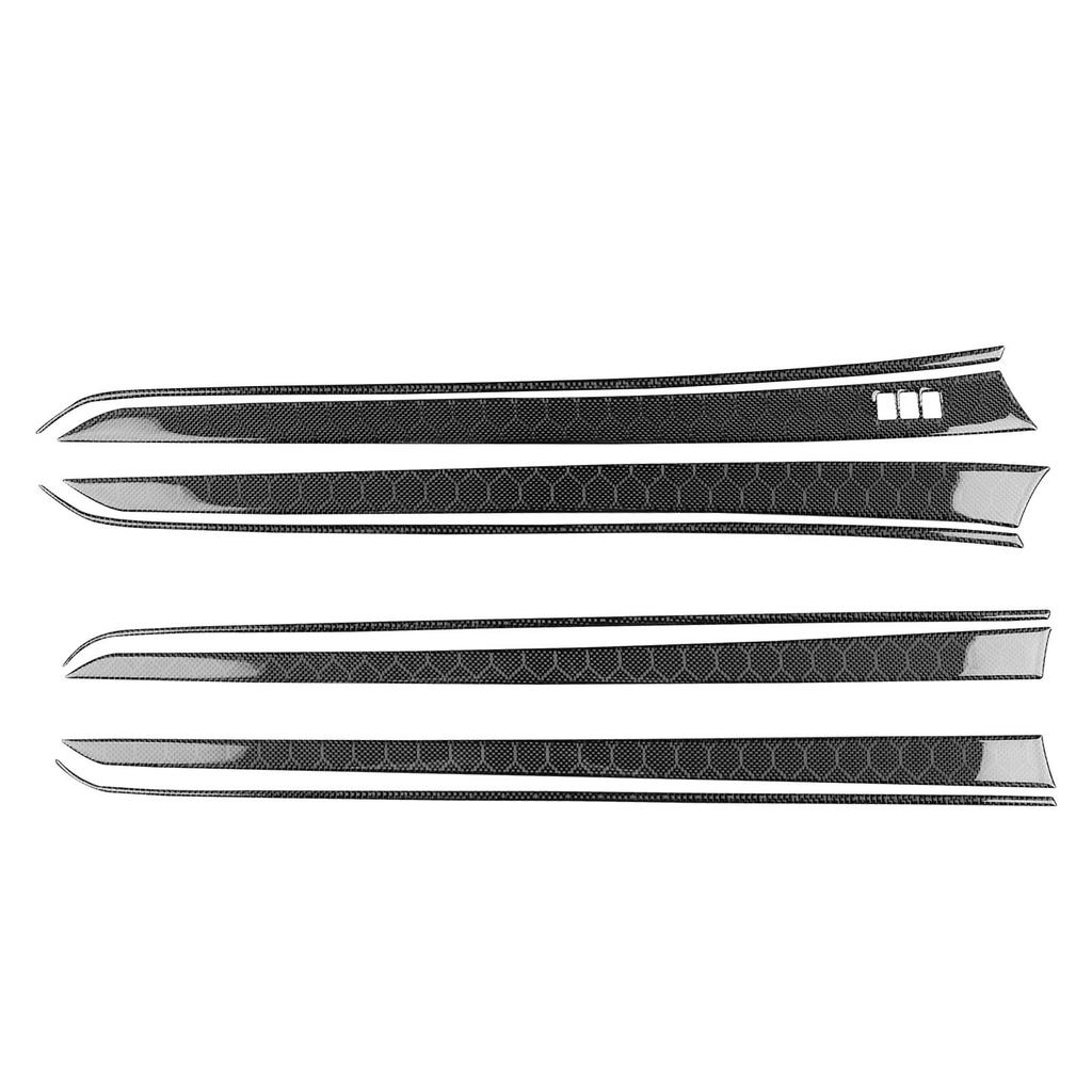 For Infiniti G35 G37 G25 Hexagonal Honeycomb Carbon Fiber Inner Door Seat Memory Panel Decorative Strips Car Accessories Sticker