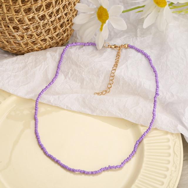 17 км модное колье-чокер из бисера для женщин, богемное красочное короткое ожерелье ручной работы с жемчугом Дейзи, ювелирные изделия на воротнике