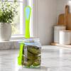Olive Spoon Set, Hands-Free Long Handle Jar Clamps, Multi-Functional Pickle Grabber Tool, for Olives Can Onion Cucumber