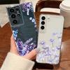 Чехол для телефона с мелким цветочным узором для Samsung Galaxy S26 S25 S24 S23 Ultra S22 Plus S24 S21 FE S25 Edge Ударопрочный прозрачный чехол из ТПУ
