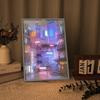 USB Штекер Диммирование Романтический Дом Аниме LED Красивый Вид Ночного Города Светопись HD Картинка Узкая Рамка Домашние Украшения Лампа
