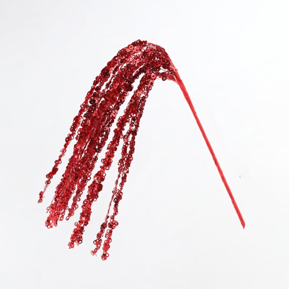 2 шт. Блестки Искусственные Рождественские Блестящие Ветки Веселого Рождества Украшение