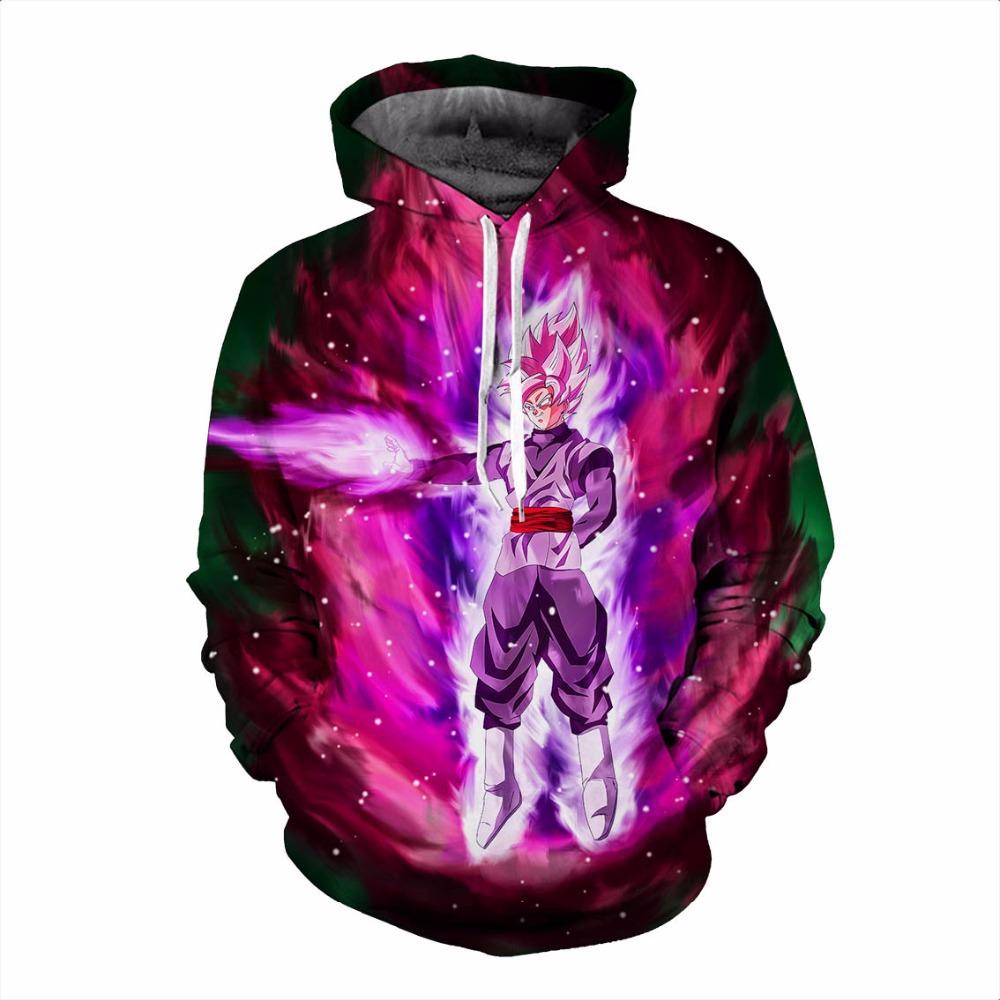 2024 3D Новый аниме Dragon Ball принтованный свитер серии пуловер Generation Tide Brand Hoodie Gift Pink Goku