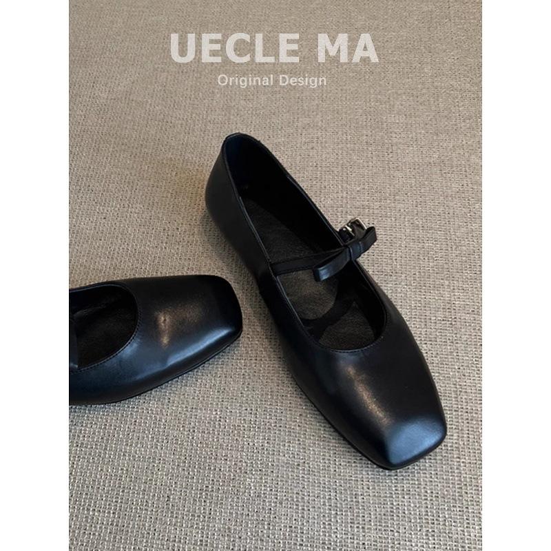 Версия из овчины~ Кожаный бант Французский пояс Туфли Мэри Джейн женские ретро балетки на плоской подошве вечерние туфли