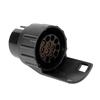 Duokon ABS 7 to 13 Pin Trailer Truck Caravan Tow Socket Plug Converter Adapter (Black)