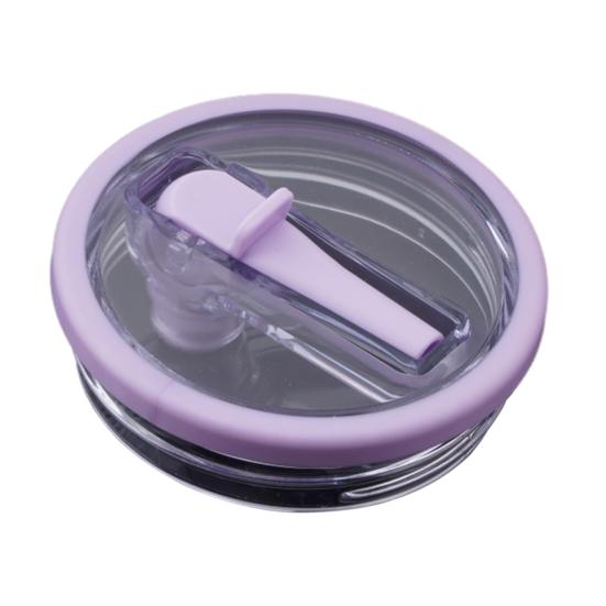 40oz Tumbler Flip Straw Lid Replacement Leak-Proof Splash Resistant Cover for Cup BPA-Free Reusable Glass Lid with Folding Straw