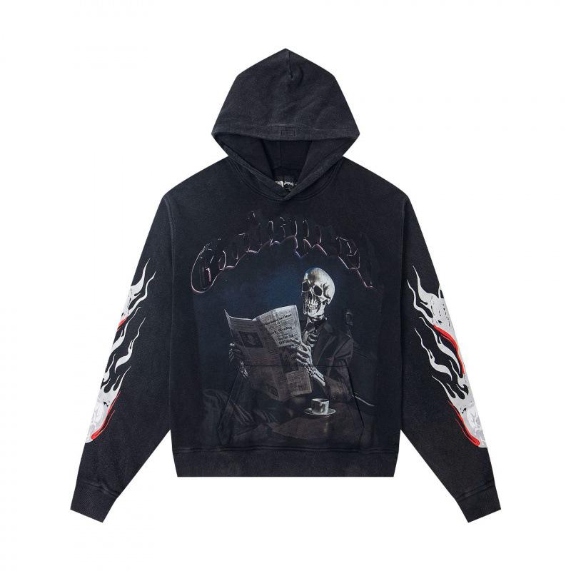 Odspeedss осень и зима новый прямой принт стирка вода ретро чистый хлопок хип-хоп красота тренд худи свитер