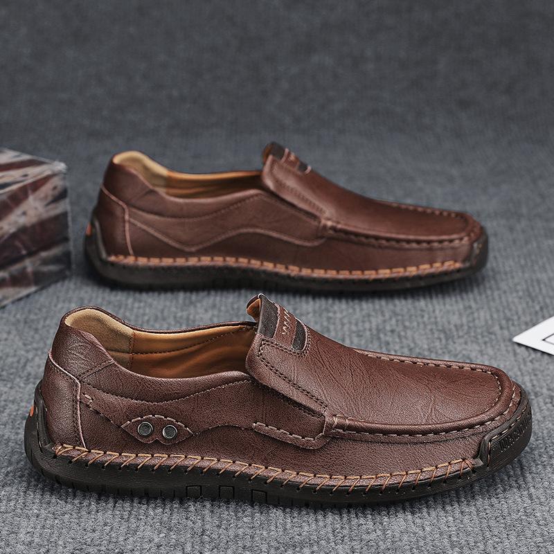 Мужская обувь из натуральной кожи ручной работы, повседневная, роскошный бренд, мужские лоферы, дышащие слипоны, итальянская обувь для вождения, Chaussure Homme