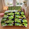 3Pcs Alien Invasion Bedding Set Soft Fabric Duvet Cover Pillowcases Home Christmas Xmas Halloween Gift 1 Duvet Cover 2 Pillowcase L1186