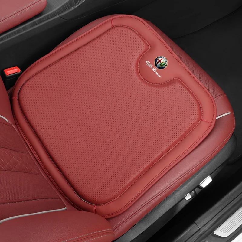 For Alfa Romeo 2026 Hot Sticker 1pc New Style Car Seat Cushion Cover Back Waist Protective For Alfa Romeo Giulia Stelvio Giuliet