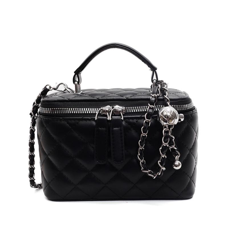 Женская маленькая сумочка с вышивкой аргайл 2025: Универсальная цепочная сумка кроссбоди, ручная коробка, квадратная сумка для весенне-летней моды