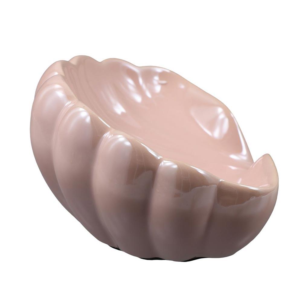 Sea Shell Shape Shell Storage Box Ceramic Soap Dish Creative Swan Soap Case  Bathroom Accessories