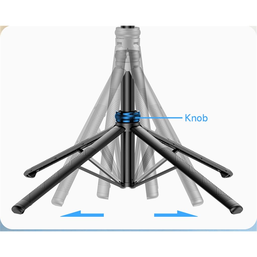 5 In 1 Selfie Tripod Universal Joint Stabilizer For 360° Automatic Rotation AI Tracking Shooting