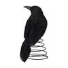 Halloween Crow Tree Topper Christmas Treetop with Metal Spring Base Decor Ornament