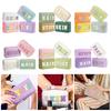 4 Pcs Cosmetic Bag Embroidered Letter Large Capacity Zipper Closure Oblong Shape Travel Bag for Cosmetics Snacks Phones Makeup Organizer