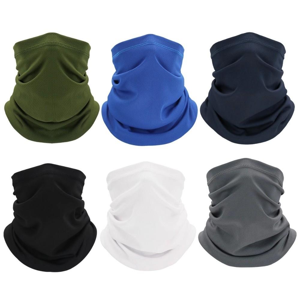 Multifunctional Sunscreen Neck Gaiter Ice Feeling Quick-drying Half Face Mask Breathable Elastic Tube Scarf for Outdoor Sport