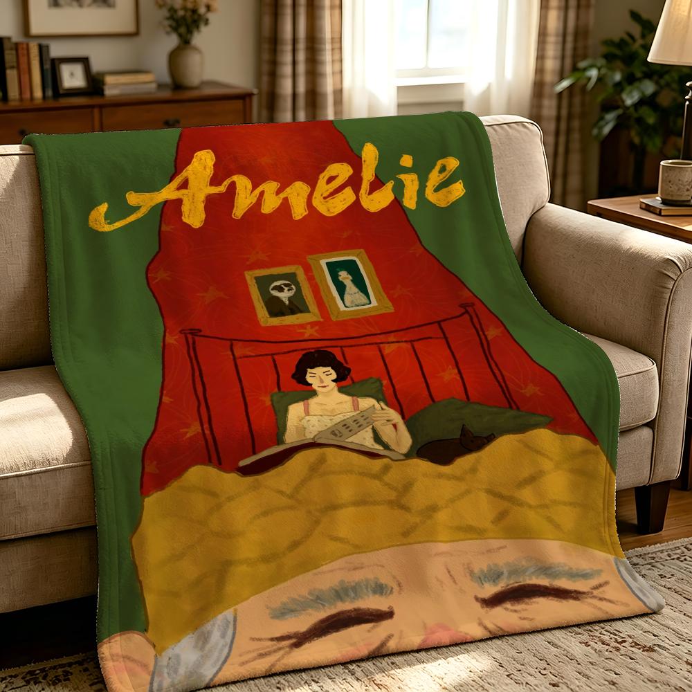 Character a-amelie-e Плотное Уютное Фланелевое Одеяло, Многоцелевое Использование В Помещении На Улице Ежедневный Сон