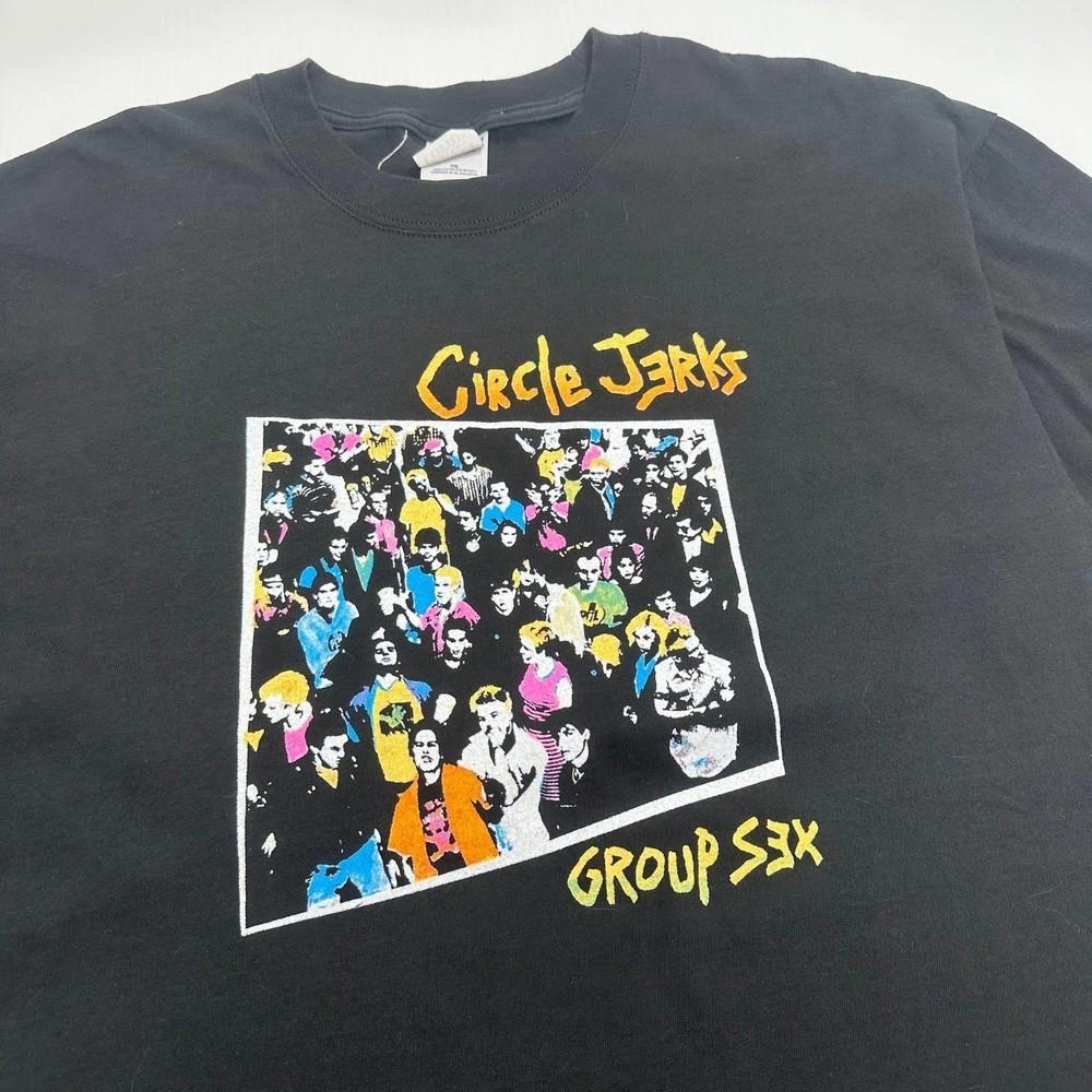 Cirle Jerks Group Sex Album black short sleeve unisex Tshirt Vtg S5XL Unisex T-Shirt