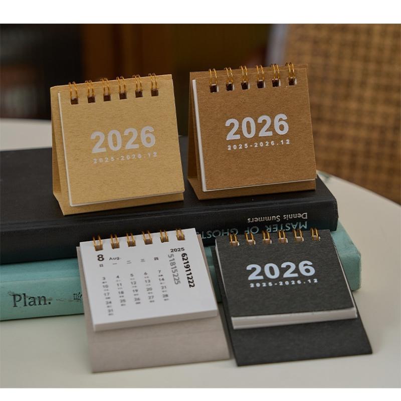 Mini Desk Calendar 2026 Small Standing Flip Weekly Calendar Creative Coil Calendar Planner For Daily Schedule Planning