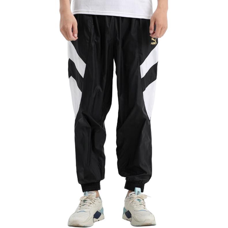 Puma Спортивные брюки Tailored For Sport Worldhood 'Черный Белый' Мужские 597611-01