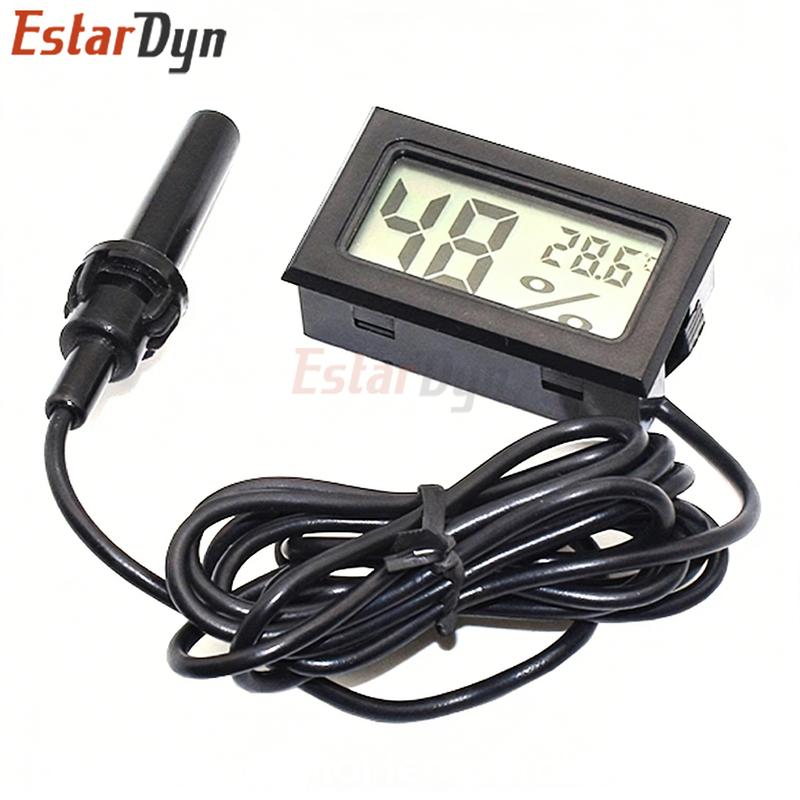 Digital LCD Thermometer Hygrometer Indoor Temperature Humidity Monitor with ±1%RH Accuracy, Battery Included for Home Greenhouse