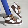 Fashion Design High Top Sneakers Women Autumn New Lace Up Platform Sneaker Shoes Woman Lightweight Non-Slip Sport Shoes Size 42