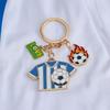 Football Peripheral Keychain, Football Jersey Keychain with Enamel Color, Lightweight Portable Sports Fan Accessory