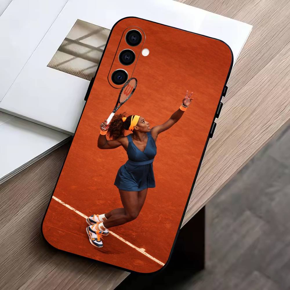 C-Coco Gauff Phone Case For Samsung Galaxy A73,A72,A71,A70,A53,A52,A51,Soft Silicone Black Cover