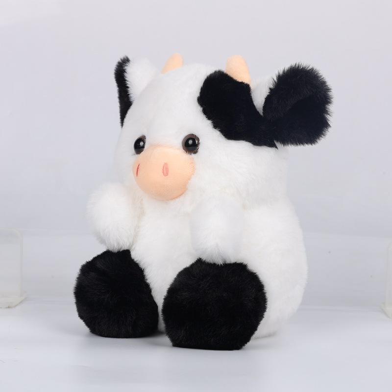 Плюшевая игрушка Kawaii Strawberry Cow для детей, мягкая кукла, разноцветная подушка, праздничный подарок, 20 см