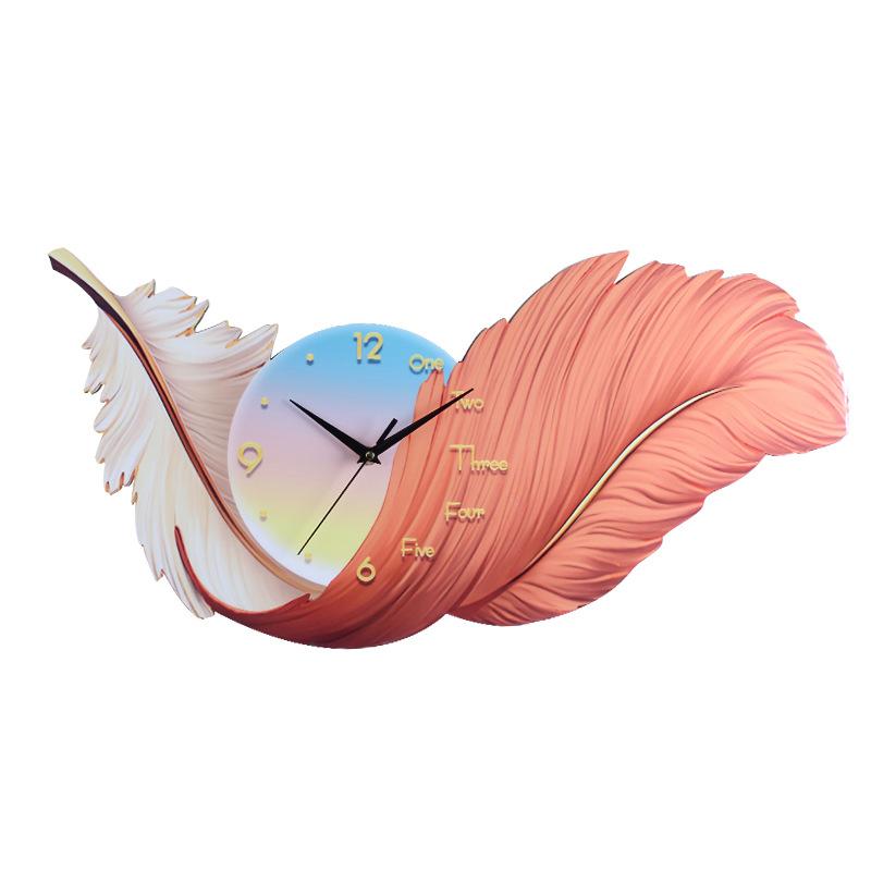 New Clock Living Room Creative New Chinese Style Wall Clock Restaurant Decoration Painting Dining Table Silent Clock Wall Hanging