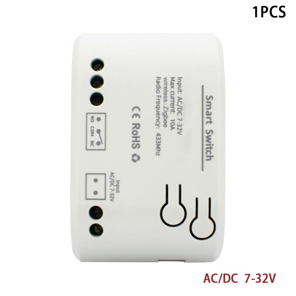 Шлюз Zigbee 3.0 12В 24В AC DC 1/2/4КН Радиочастотный Умный Переключатель WIFI Дистанционное Управление 433 10А Модуль Переключателя Реле Работает с Tuya