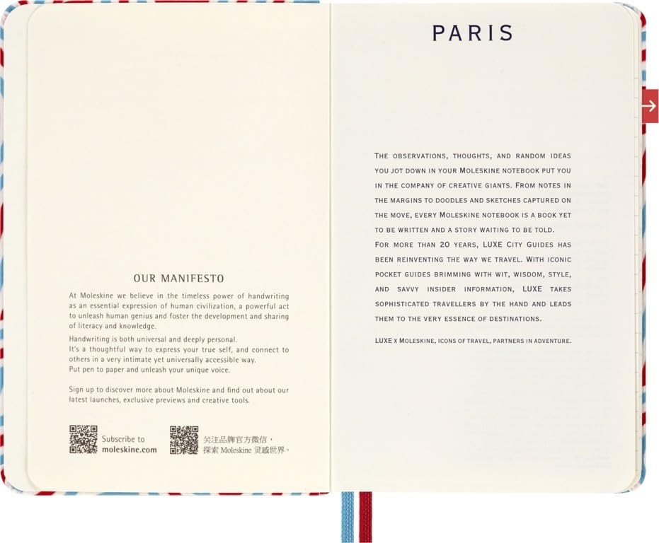Блокнот Moleskine LUXE x Moleskine Paris City, Твердый переплет, Карманный формат, Линованный, CNLCPA