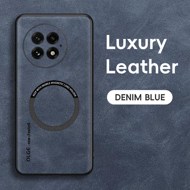 Чехол для OnePlus 13 Роскошный Магнитный Кожаный Чехол для Телефона Для OnePlus 13 One Plus 13 OnePlus13 Для Magsafe Беспроводная Зарядка Обложка