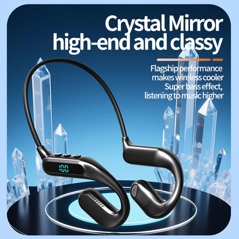 Беспроводной Bluetooth 6.0 наушник с воздушной проводимостью, спортивная гарнитура, Hi-Fi стерео наушник, наушники с микрофоном и шумоподавлением