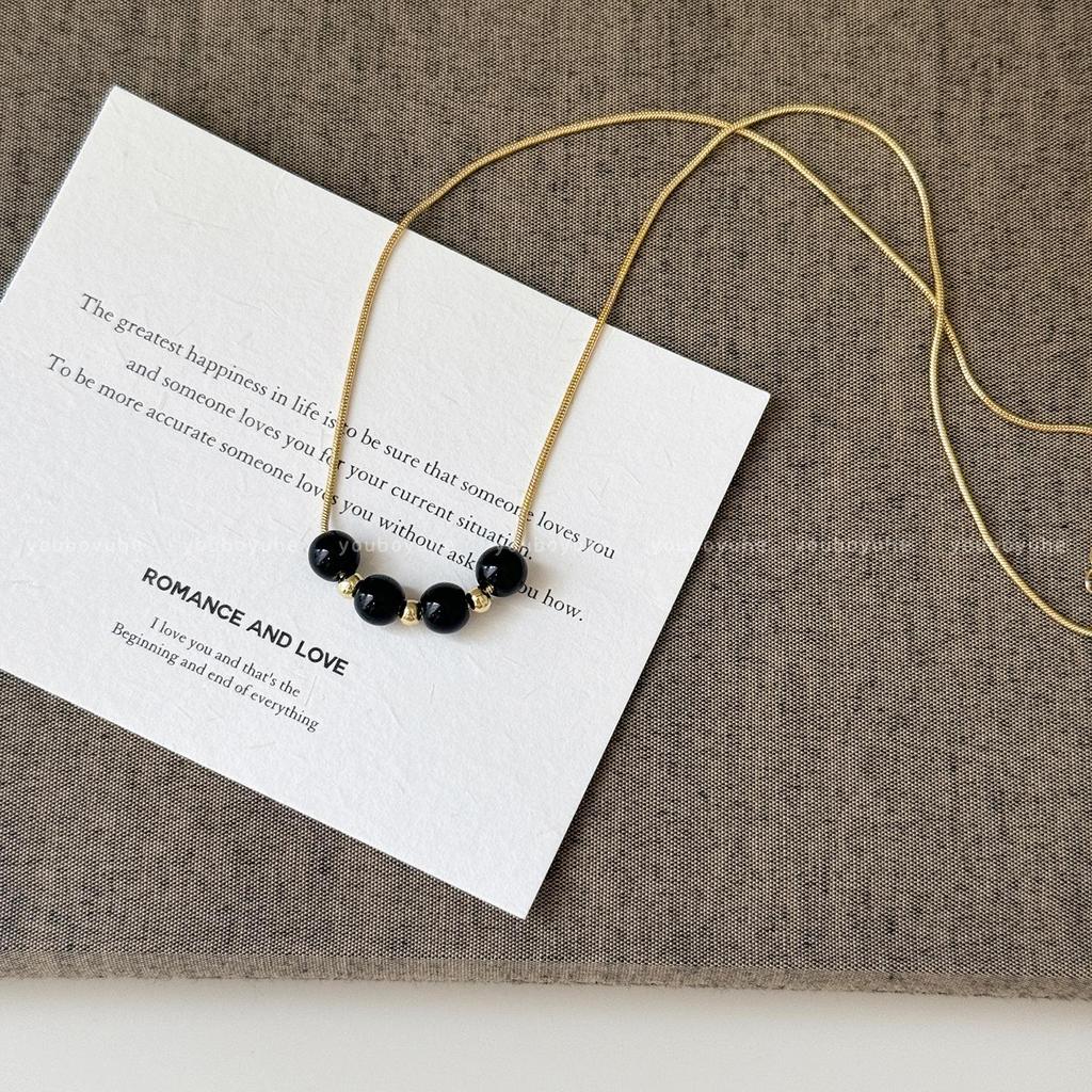 Korean-Style Tiger Eye Stone Layered Necklace: Women's Luxury Sweater Chain, Niche Exquisite Accessory