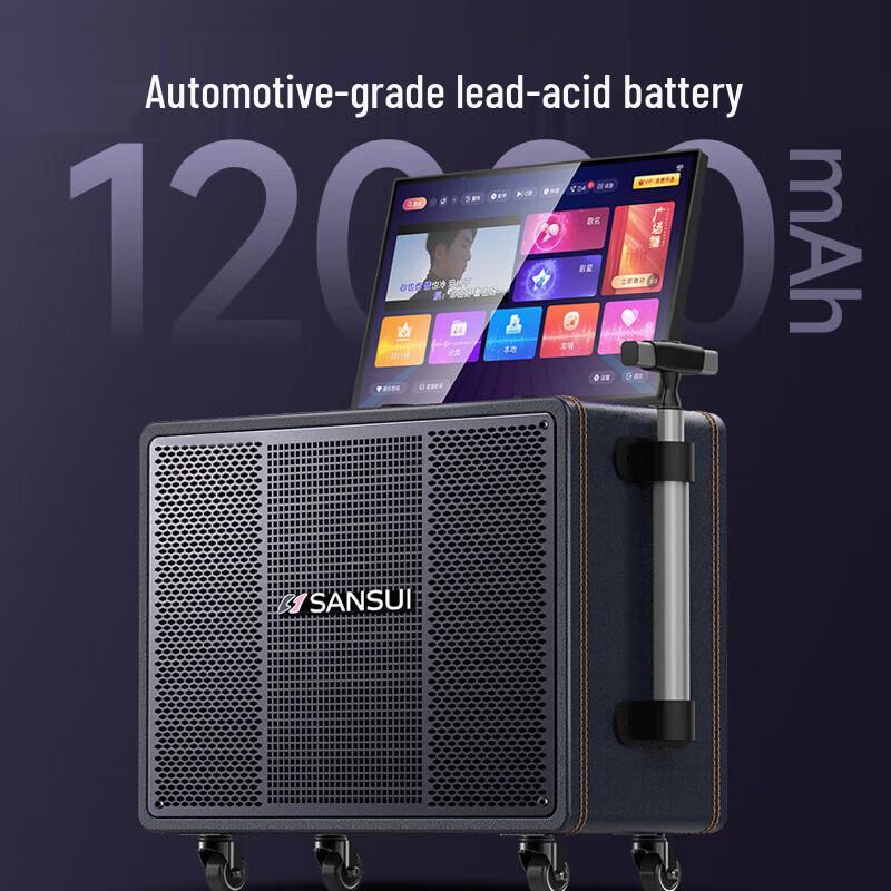 Sansui Portable KTV Bluetooth Speaker with Screen CN plug (adapter included)