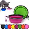 Pet Folding Silicone Bowl Collapsible Dog Food Bowl Water Large Outdoor Pet Travel Bowl Portable Puppy Food Container Feeder