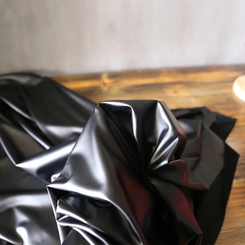 1/2/3/5M Matte Soft Leather Fabric Elastic 4-Way Stretch Faux PU Fabrics For Dress Clothes Upholstery  DIY Sewing Accessories